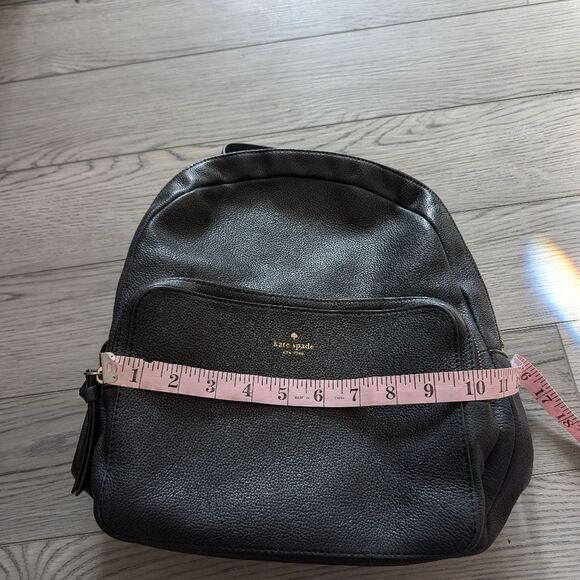 Kate Spade Larchmont Avenue Black Pebbled Leather Backpack - Picture 4 of 13